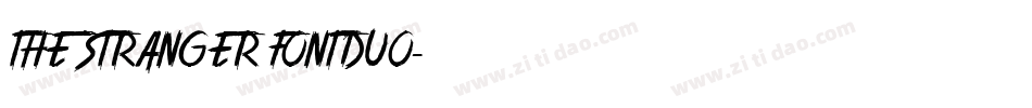 THE STRANGER FONT DUO字体转换